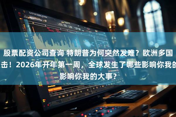 股票配资公司查询 特朗普为何突然发难？欧洲多国紧急反击！2026年开年第一周，全球发生了哪些影响你我的大事？